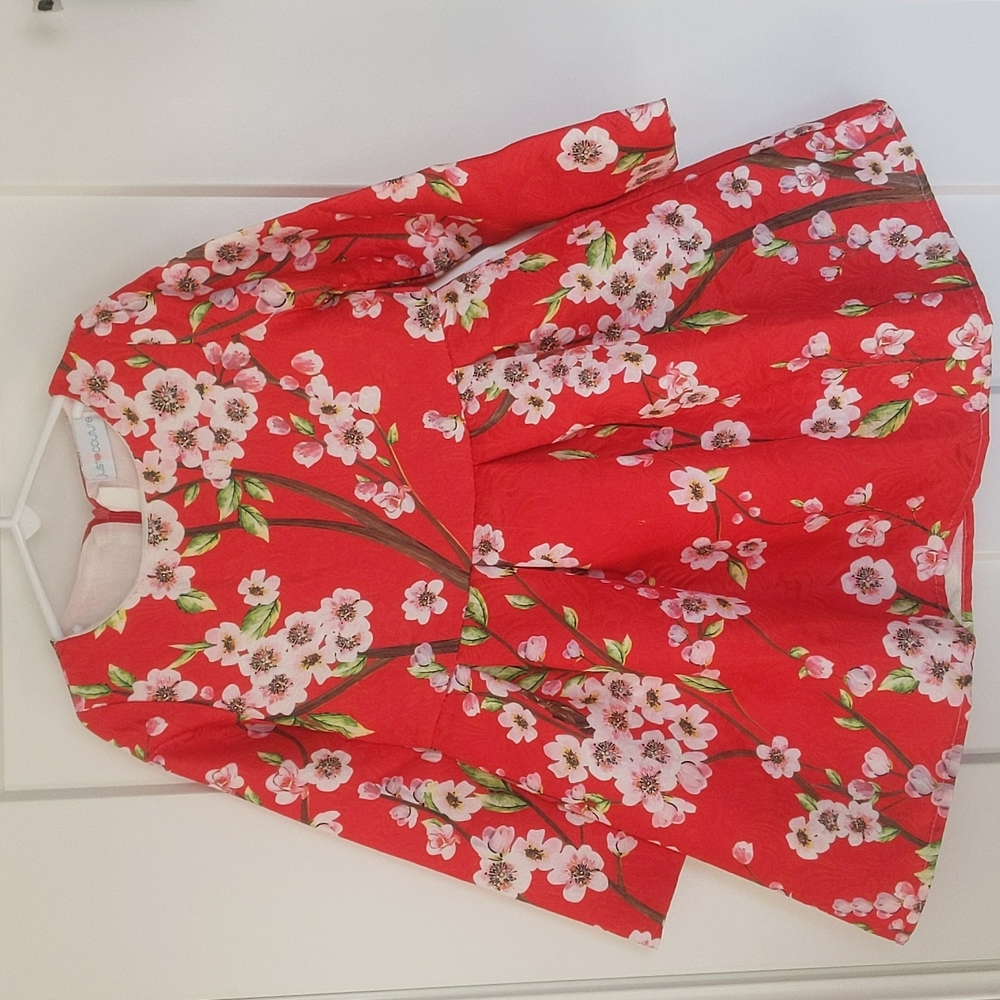 Girls floral a-line dress